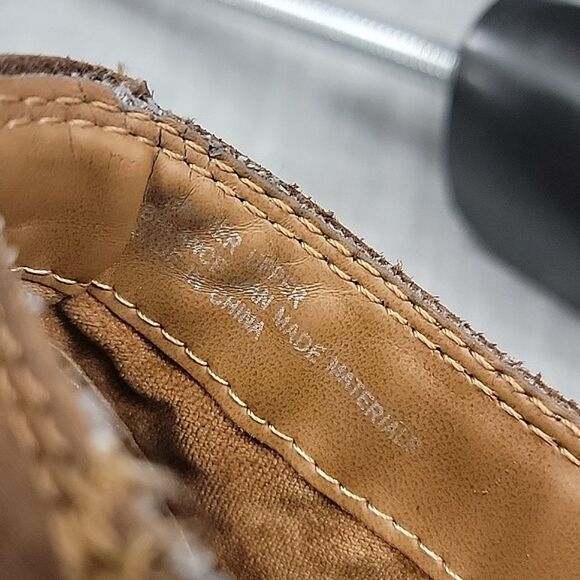 Born B.o.c Leather Brown Monk Strap ankle boots, Boho, slip-on, Women's sz 8.5 - Picture 12 of 12